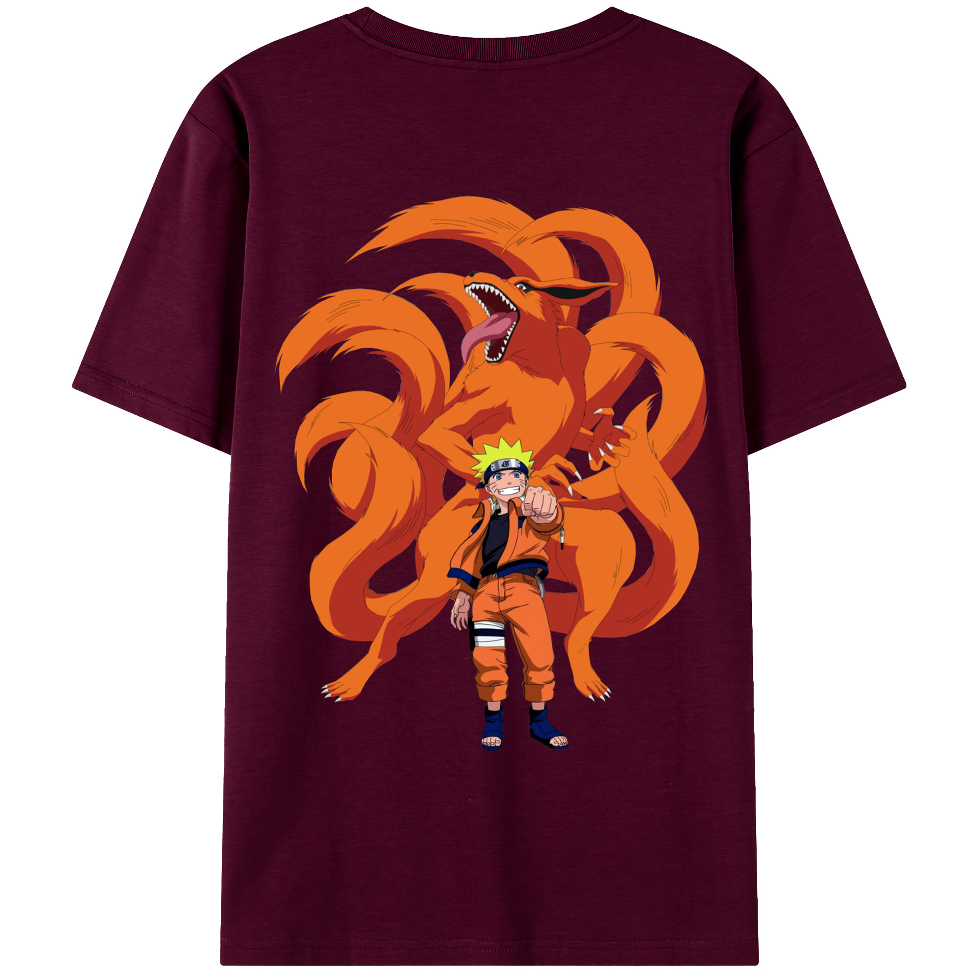 （画像用） NARUTO -ナルト- うずまき ナルト Uzumaki Naruto レディース半袖Tシャツ(バックプリント)